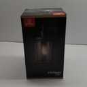 Xavier 1-Light Matte Black Hardwired Outdoor Indoor Wall Lantern Sconce with Seeded Glass Shade