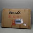 Chende Black Bathroom Mirror for Over Sink, 32'' x 20'' Arched Mirror with Scalloped Frame for Home Decor, Modern Decorative Wall Mirrors for Entryway, Living Room, Dining Room, Bedroom, Fireplace