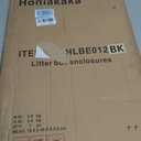 Cat Litter Box Enclosure with Cat Bed; Hidden Enclosure Litter Tray in Living Room, Bedroom, Corner; Kitten Washroom Fit Most of Litter Box; Large Pet Litter Box Pee Shield