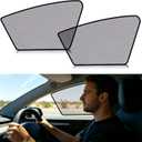 ZATOOTO Tesla Model Y Juniper 2020-2026 Front Window Shade for Driver Passenger Clear High-Clarity Static Cling Car Window Shades | No Color Distortion | Day Night Safe Driving | Come with Storage Bag