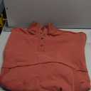 SHEWIN Womens Sweatshirt Casual Long Sleeve Lightweight Sweatshirts Loose Button V Neck Pullover Tops Fall Clothes for Women 2025,US 12-14(L),Red