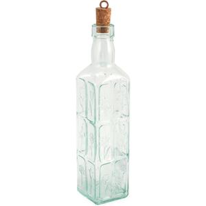 Bormioli Rocco Country Home Fiori Bottle, 18-1/2-Ounce, Clear, Glass