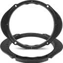 NuIth 5x7 or 6x8 to 6.5 Front Rear Door Speaker Spacers Bracket for Select 1991-2014 Mazda 2 3 5 6 CX-7 CX-9 BT-50, 6x8 to 6.5 Inch Door Speaker Ring Adapter Solid Plastic Waterproof Bracket, 2PC