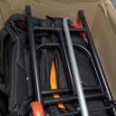 Rolling DJ Cable Bag with Hard Padded Bottom & Detachable Dividers  Trolley Travel Gig Bag for DJ Gear & Accessories