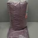 AIKASY Bed in a Bag 7-Piece King Comforter Set - Soft Microfiber Bedding with Elegant Floral, Lightweight and Breathable for All-Season (Regal Purple)