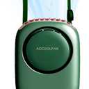 Portable Neck Fan, Mini Small Personal Handheld Fan USB Rechargeable 3 Speed for Girls Boys Woman Eyelash Travel Home Office Outdoor (purple)