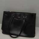 LOVEVOOK Laptop Tote Bag for Women 15.6 Inch Waterproof Leather Computer Bags Business Office Work Briefcase Black