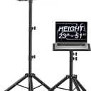 GLEAM Projector Stand Tripod from 23" to 51", Laptop Tripod Stand with Elastic Band, Height Adjustable for Office, Home, Stage, Studio, Multifunctional DJ Rack Stand