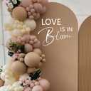 Love Is In Bloom Bridal Shower Party Decal Sign - Engagement/Bride-To-Be/Valentine's Day Party Supplies Wall Decal, Love Is In Bloom Balloon Arch Stickers, Wedding Party Decoration Wall Sticker