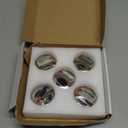 AMI PARTS DG64-00473A Gas Stove Knobs Compatible with Samsung Stove Knobs Replacement NX58F5700WS NX58K7850SS NX58H5600SS NX58J7750SS NX58H5650WS Range Burner Dial Knob(5pcs) (Silver)