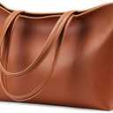 KALIDI Tote Bag Zipper Shoulder Bag Faux Leather Purses Satchel for Women Casual Handbag Work Dating College
