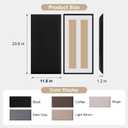 Fromann Upholstered Wall Mounted Headboard for Queen/TXL/King Size Beds, Peel and Stick Headboard 23.6" x 11.8"/PC, Interior Wall Panels for Bedroom Study, Headboards Only (3, Black)
