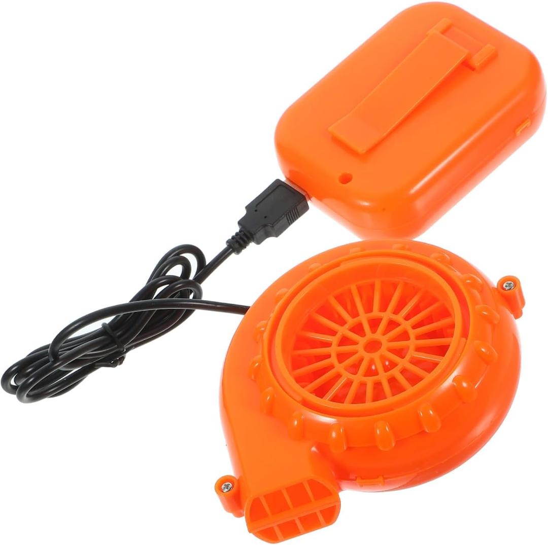 Toddmomy Mini Air Blower for Inflatable Costumes Lightweight Portable Fan for Dinosaur Costume and Halloween Cosplay with Random Air Outlet Style