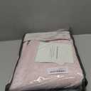 INOVADAY 100% Blackout Curtains for Bedroom, Black Out Curtains 72 Inch Long, Clip Rings Linen Blackout Drapes, Thermal Insulated Room Darkening for Living Room, 2 Panel - Blush Pink,W50xL72