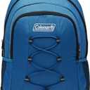 Coleman Chiller Insulated Backpack Cooler, Leakproof 28-Can Backpack Cooler with 12+ Hour Ice Retention, Made with Recycled Materials, Great for Beach, Camping, Hiking, Tailgates, Groceries, & More