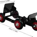 PRETYZOOM Heavy Duty Motorcycle Tire Dolly with 5 Wheels Portable Emergency Tire Roller for Motorcycles Bicycles and Tricycles and Moving Tool 