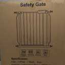 BalanceFrom Easy Walk-Thru Baby and Pet Safety Gate with Hold-Open and Auto-Close  Adjustable Steel Barrier for Stairs, Doorways, and Hallways, No Drilling Installation (30-inch Tall, Graphite)