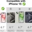 luolnh Compatible with iPhone 15 Case,for Women Girls,Shockproof Clear Floral Pattern Hard Back Cover for iPhone 15 6.1" 2023 -Barley Flower