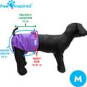 Paw Inspired Washable Reusable Dog Diapers Female, Cloth Dog Diapers, Dogs in Heat, Dog Incontinence (Assorted (White Lining), Medium (3 Ct.))