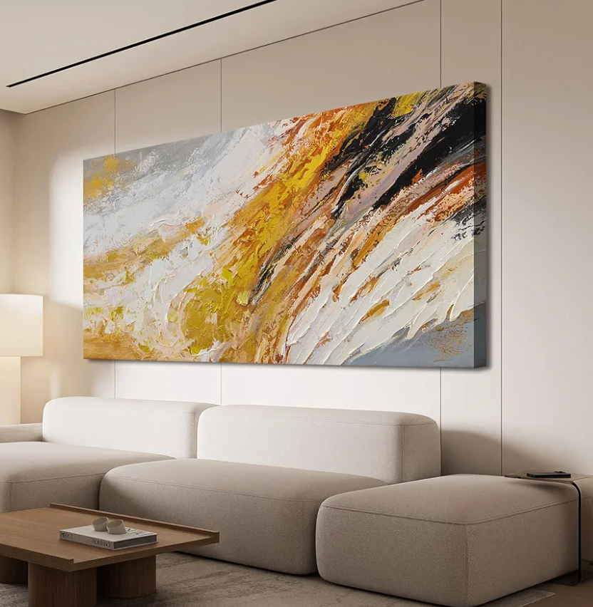 AIXMGSJS Canvas Wall Art Decor Wall Art Pictures for Living Room Modern Large Wall Art Canvas Art Wall Decor Black and White Abstract Wall Art Prints Artwork for Walls Home Office Decor 24" X 48"