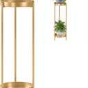 Plant Stand Plant pots Indoor Stands Metal Flower Pots Stand Plant Shelf for Multiple Plants,2 Tier Removable Display Plant Table Gardeing Gifts for Living Room Outdoor Garden Balcony Dcor Gold