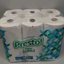 Amazon Brand - Presto! Flex-a-Size Paper Towels, 158 Sheet Huge roll, 6 Rolls, Equivalent to 19 Regular Rolls, White