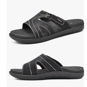 KuaiLu Womens Fashion Orthotic Slides Ladies Lightweight Athletic Yoga Mat Sandals Slip On Thick Cushion Slippers Sandals With Comfortable Plantar Fasciitis Arch Support 10