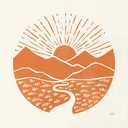 Ca 16x16 ON TH HORIZON MT SCENCES ART