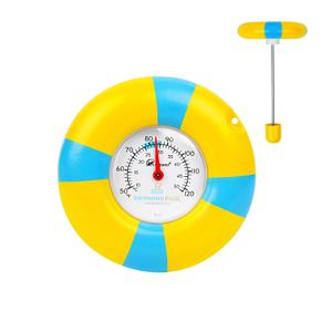 CloudHand Pool Thermometer Floating Easy Read, 1.68 Inch Display with String for Outdoor & Indoor Swimming Pool/Hot Tub/Ice Bath/SPA/Aquarium/Pond