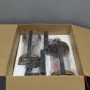 LONEDRUID 2 Pack Dusk to Dawn Outdoor Wall Light Fixtures Photocell Sensor Exterior Lantern Sconce Lighting Waterproof Outside Wall Mount Lamp for House Patio Garage Entryway Doorway (Black & Wood Texture)