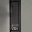 Black Mail Slot Stainless Steel 13 x 4 inches for Almost Any Door (Slot Size 9,8 x 2 inches) | Set with Front and Rear Piece and Screws | Easy Installation and Long Lasting | Stainless Steel