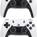 JTLB Wireless Game Console Dual Wireless Controllers Over 12000 Games Support 4K Output Retro Gaming Console Stick for TV Project Display (128G) Black/White