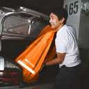 ONGUARD Waterproof Single and Double Stroller Bag for Airplane - Travel Stroller Cover for Air Travel and Storage - Gate Check Bag Backpack- Baby Airplane Essentials - Orange