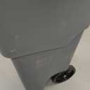 Rubbermaid Commercial Products BRUTE Rollout Plastic Trash/Garbage Can/Bin with Wheels 65 Gal for Restaurants/Hospitals/Offices/Back of House/Warehouses/Home
