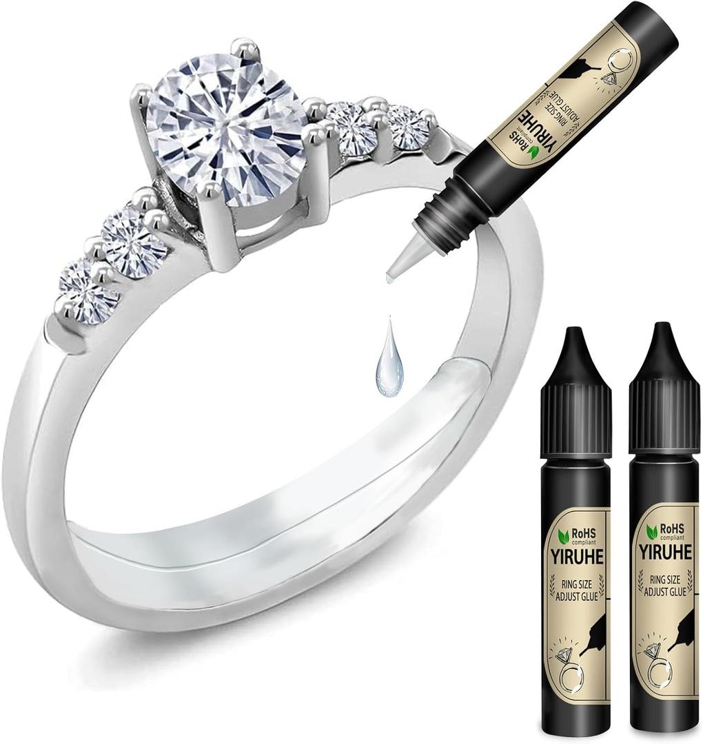 Invisible Ring Spacer & Guard  Ring Size Adjuster for Loose Ring, Ring Connector & Resizer, Fits Any Rings (Without UV LED Lamp)