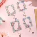 2 x 4 Pieces Metal Bookmarks for Women, Large Size Cute Hollow Bookmark Garland Flower Window Butterfly Unique Book Mark for Reading, Artistic Gift for Book Lovers Writers Readers Children Teens Men