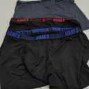 Hanes Men's Moves Performance Boxer Brief, Total Support Pouch, Regular/Trunk/Long Leg, 3-Pack, 4" Grey/Black L