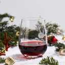 Hand-Blown Crystal Stemless Glasses with Personalized Initial Engravings - 16 Oz Lead-Free Monogram Red Wine Tumblers - Perfect for Wine Connoisseurs and Letter 'Q' Enthusiasts