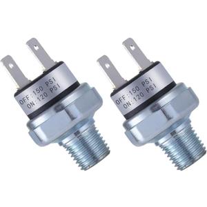 Pressure Switch 120-150 PSI Air Compressor Pressure Switch 1/4"-18 NPT Air Pessure Switch 24V 12V Pressure Switch Air Tank High 150PSI Pressure Switch 120PSI Pressure Controller