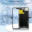 EXW for iPhone 14 PRO MAX Screen Replacement 6.7" Full HD LCD Display Digitizer, Quality Touch Screen with Repair Tools, Waterproof Seal & Protector Compatible with A2894, A2651, A2893, A2896, A2895