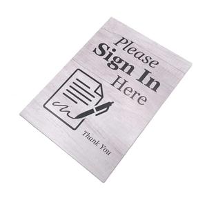 Please Sign In Here Sign/Notice - With Wood Stand or Adhesive (Adhesive)