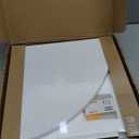 Forbena Corner White Floating Book Shelves for Wall Set of 4, Wood Nursery Corner Bookshelf for Kids Bedroom, Large Modern Round Wall Bookshelves for Living Room Decor, Indoor Plants, Bathroom (12" Depth)