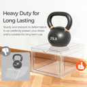 Pinkpum Upgraded Hard Shoe Storage Box 12 Pack X-Large Fit Size 12, Thicken & Sturdy Clear Plastic Stackable Shoe Organizer Box Closet, Sneaker Storage Display Case Holder Bins with Magnetic Door