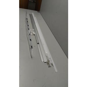 Besseto 10Pack 6.6Ft/2M White LED Aluminum Channel,LED Strip Light Diffuser Aluminum Channel Profile Housing Extrusion for Under Cabinet Counter and Stairs (White-10Pack 6.6ft)