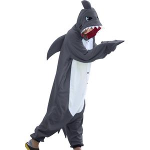 WOTOGOLD Animal Cosplay Costume Shark Adult Pajamas (XX-Large, Gray)