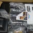 VOLISUN Solar Post Cap Lights: 12 - Pack Outdoor Deck Post Cap Lights Black for Dock Fence Waterproof 2 Color Modes,4x4/6x6 Wooden/Vinyl Posts