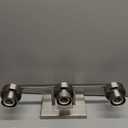 3-Light Bathroom Vanity Light, Modern Brushed Nickel Wall Lights with Clear Glass Shades, Bathroom Wall Sconce Lamp for Mirror Living Room Bedroom Hallway