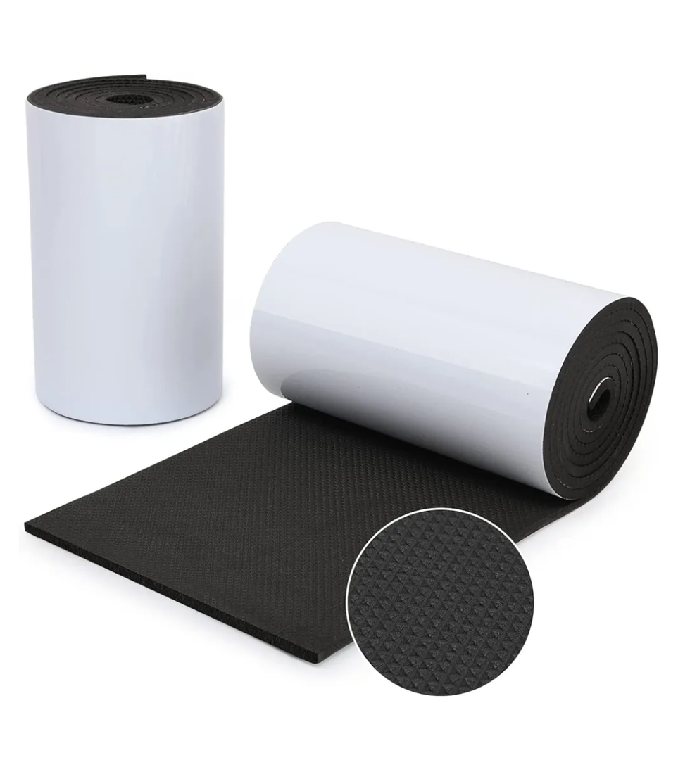 Garage Wall Protector, 2 Roll Garage Car Door Protector Bumper Guard for Car Doors Anti-Collision Waterproof Inflaming Ultra Self Adhesive EVA Foam for Warehouse (2 ROLL: 79" x 8" x 1/4")