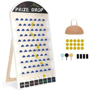 Extra Large Prize Drop Board, 41.3" x 23.6", Premium Birch Wood Prize Drop Game Board for Family Parties, Carnivals, Classroom Activities & Holiday Events