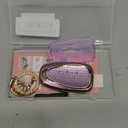 Key Fob Cover for Chevy with Diamond Keychain for Women Car Key Holder Compatible with Chevrolet Equinox Malibu Cruze Traverse Camaro Trax Blazer Volt Bolt Protector, 4 Buttons (Purple-Heart)